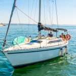 A 10 meter long sailboat